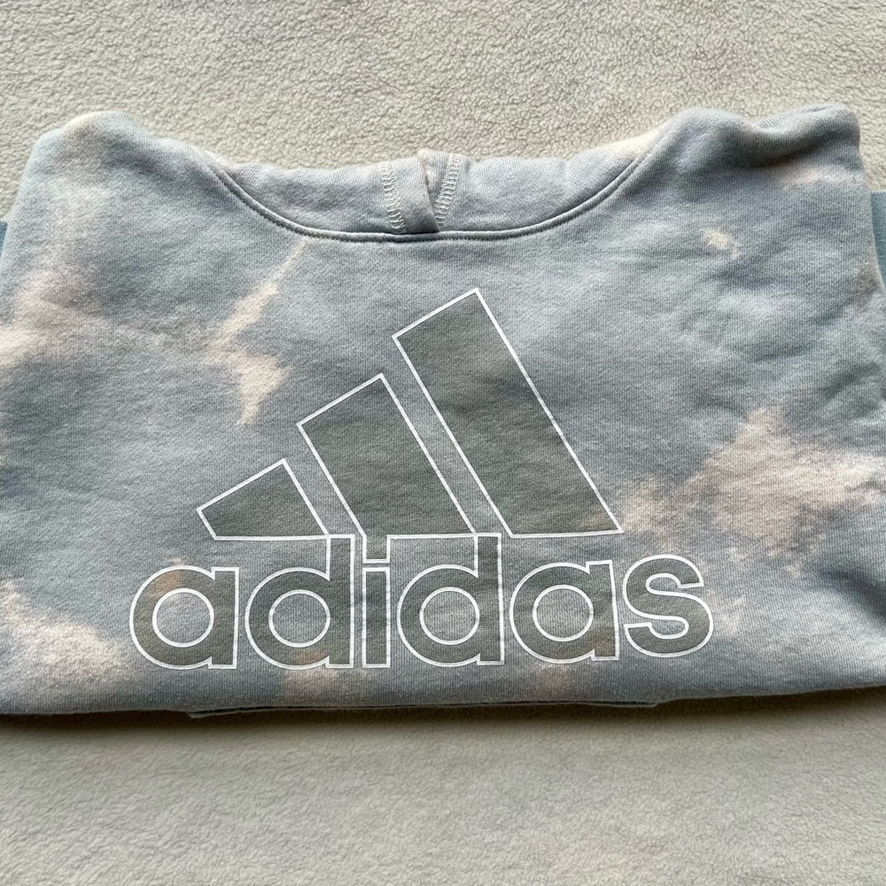 Adidas Allover Print Fluidity Pullover Hoodie Boys’ Small